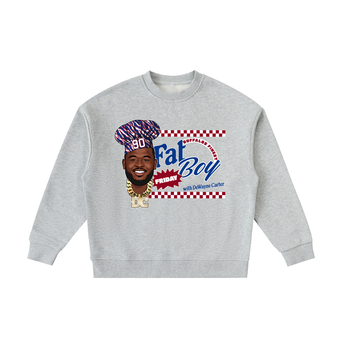 DeWayne Carter Fat Boy Friday Fleece Kids Crewneck Sweatshirt