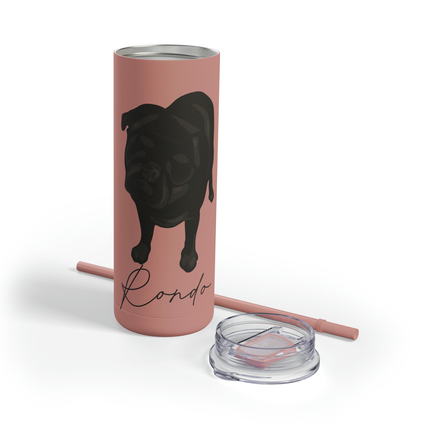 Skinny Matte Tumbler 20oz with custom portrait