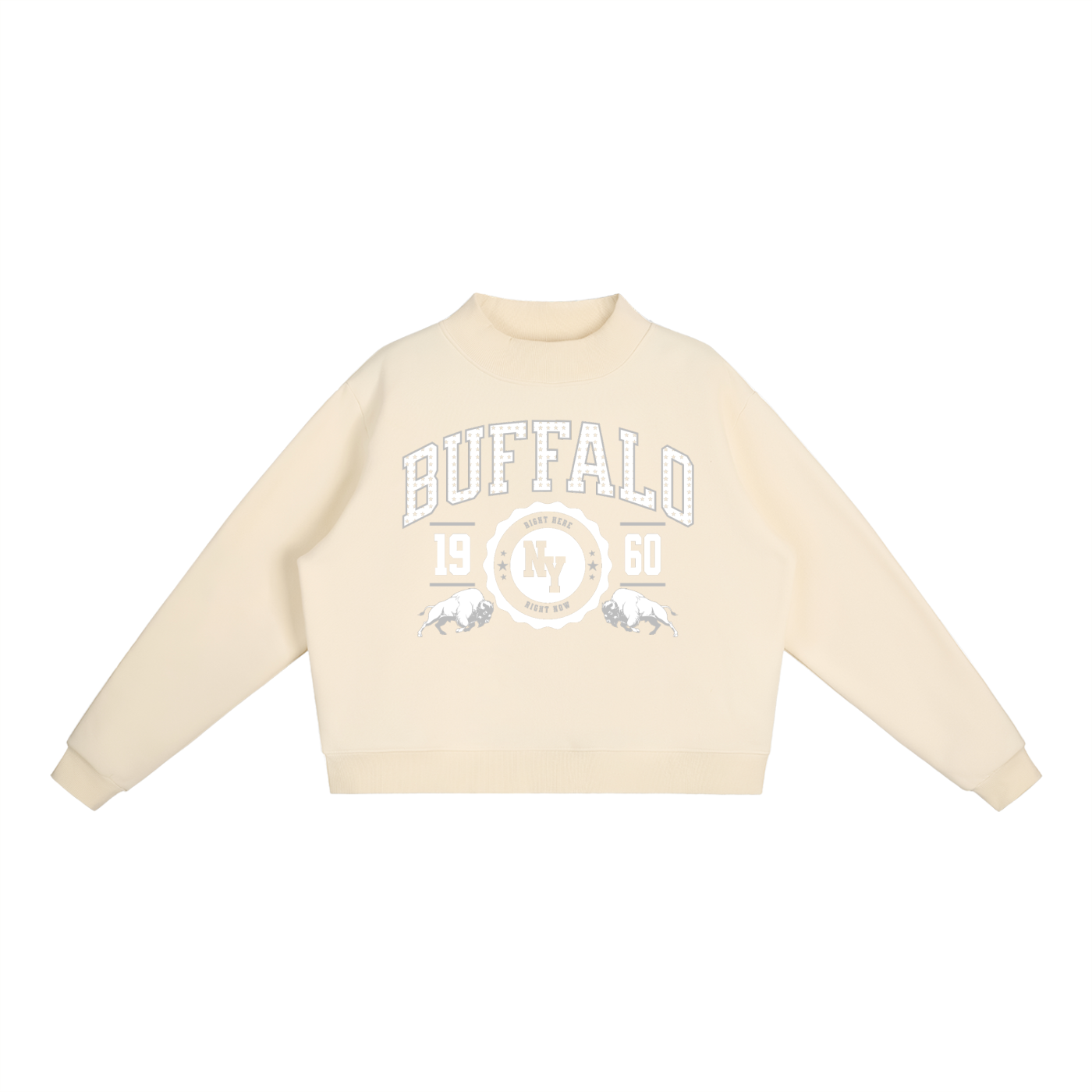 Summer Vibe Basic Mockneck Sweatshirt
