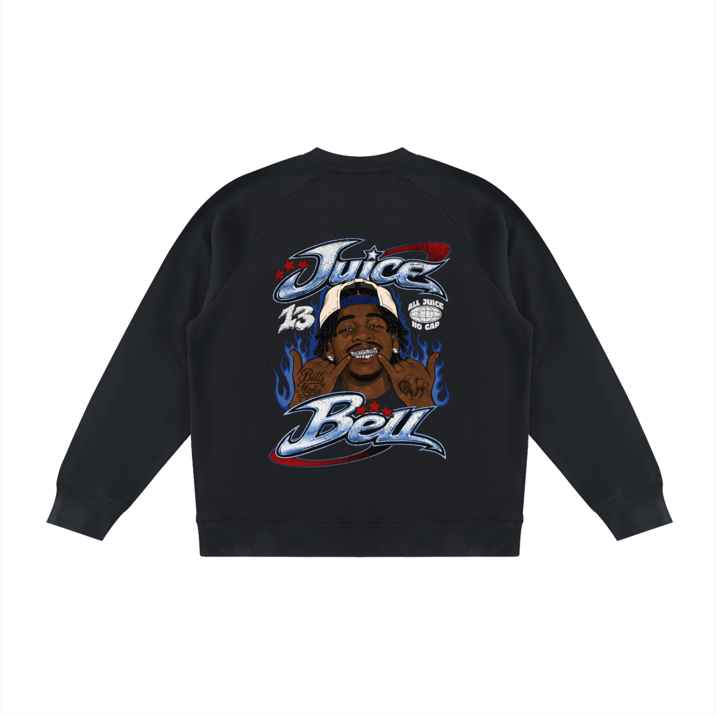 Skyler "JUICE" Bell Color Block Crewneck Sweatshirt