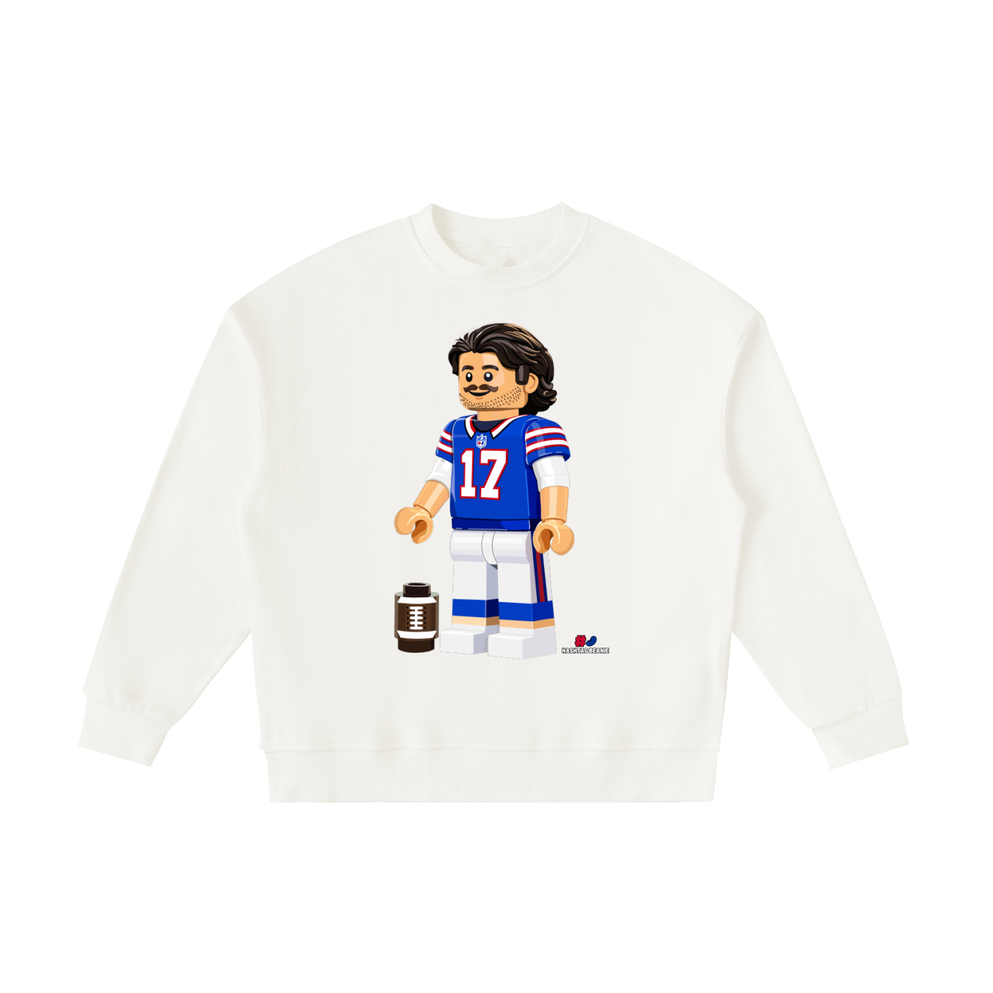 MVP Brick Minifig Kids Fleeced Crewneck Sweatshirt