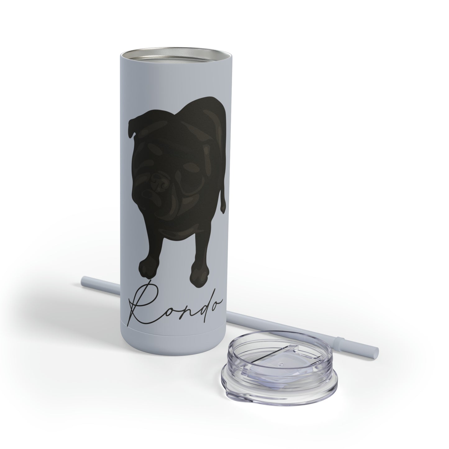 Skinny Matte Tumbler 20oz with custom portrait