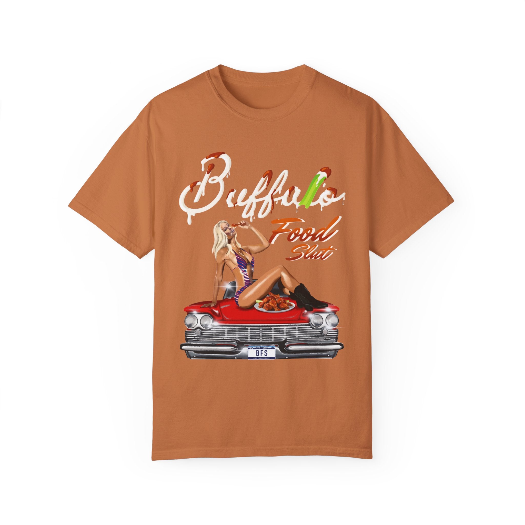 Buffalo Food Slut X Hashtag Beanie T-Shirt