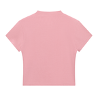 F#@K THE HATERS Slim Fit Mock Neck Baby Tee