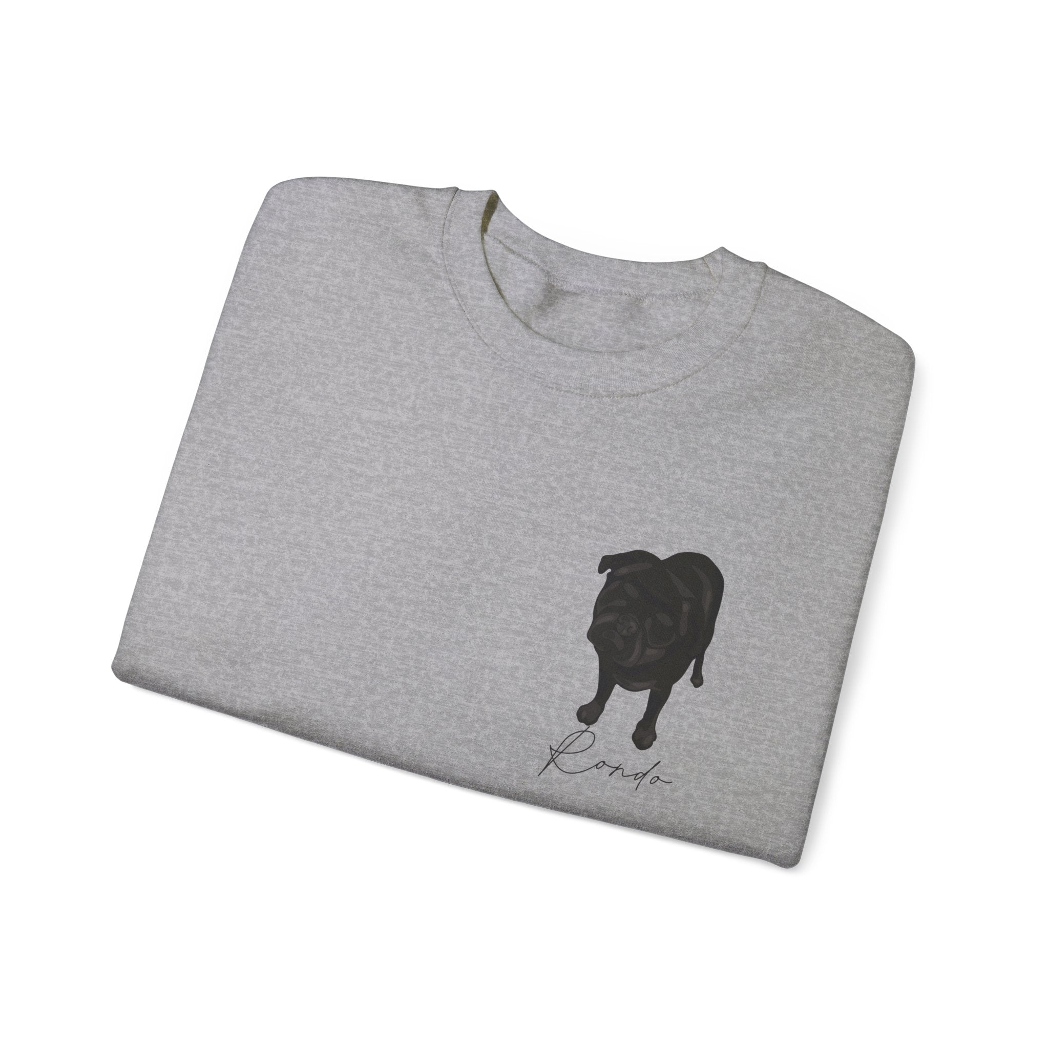 Crewneck sweatshirt with custom portrait