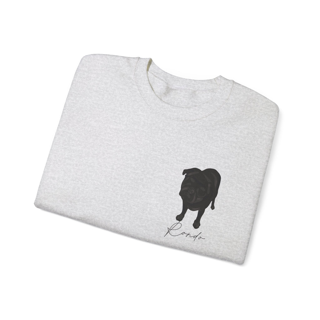 Crewneck sweatshirt with custom portrait
