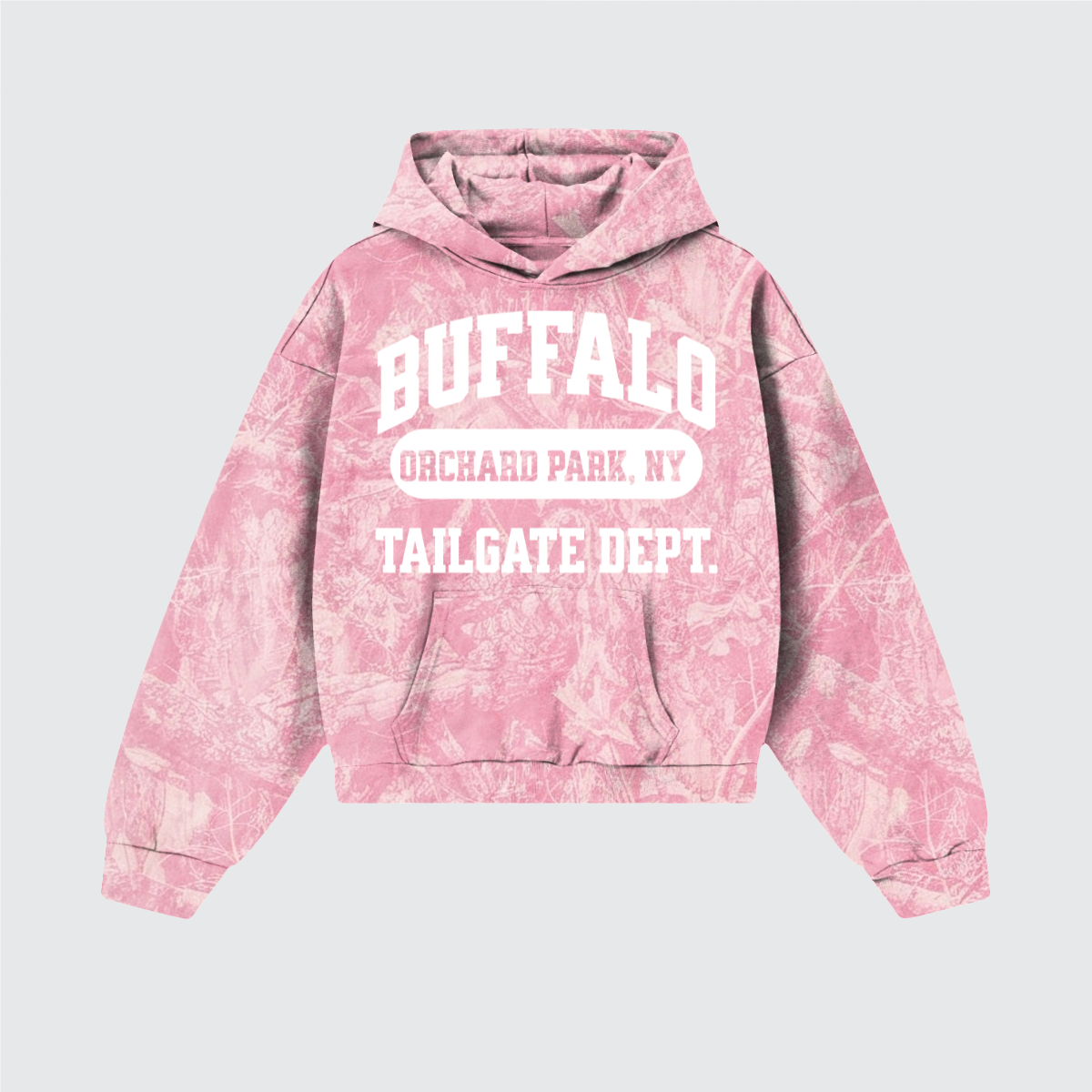 Buffalo Tailgate Dept Heavyweight Pink Camo Fleece Hoodie