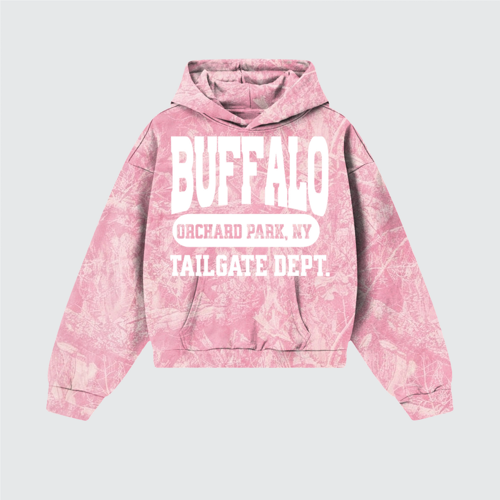 Buffalo Tailgate Dept. Heavyweight Pink Camo Fleece Hoodie