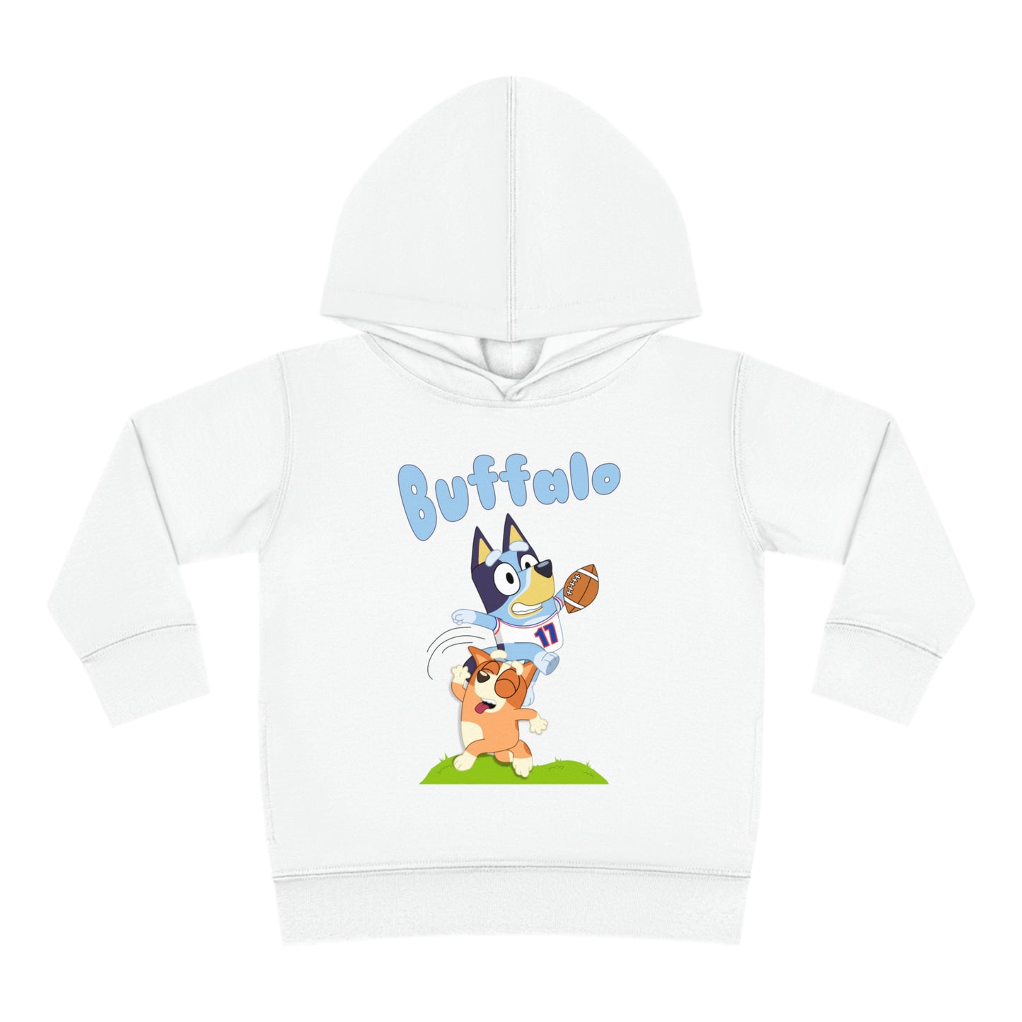 Bluey Buffalo Football Hurdle Toddler Pullover Fleece Hoodie