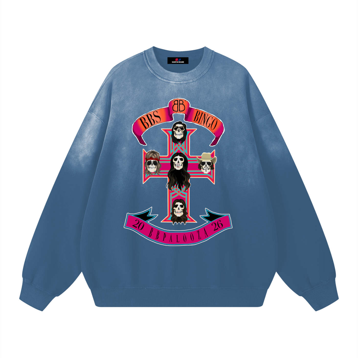 BBPALOOZA 2026 Vintage Washed Crewneck Sweatshirt