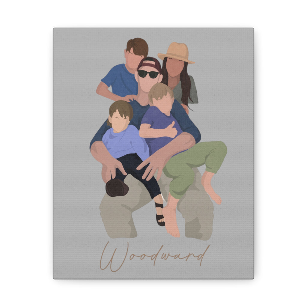 Canvas with custom portrait