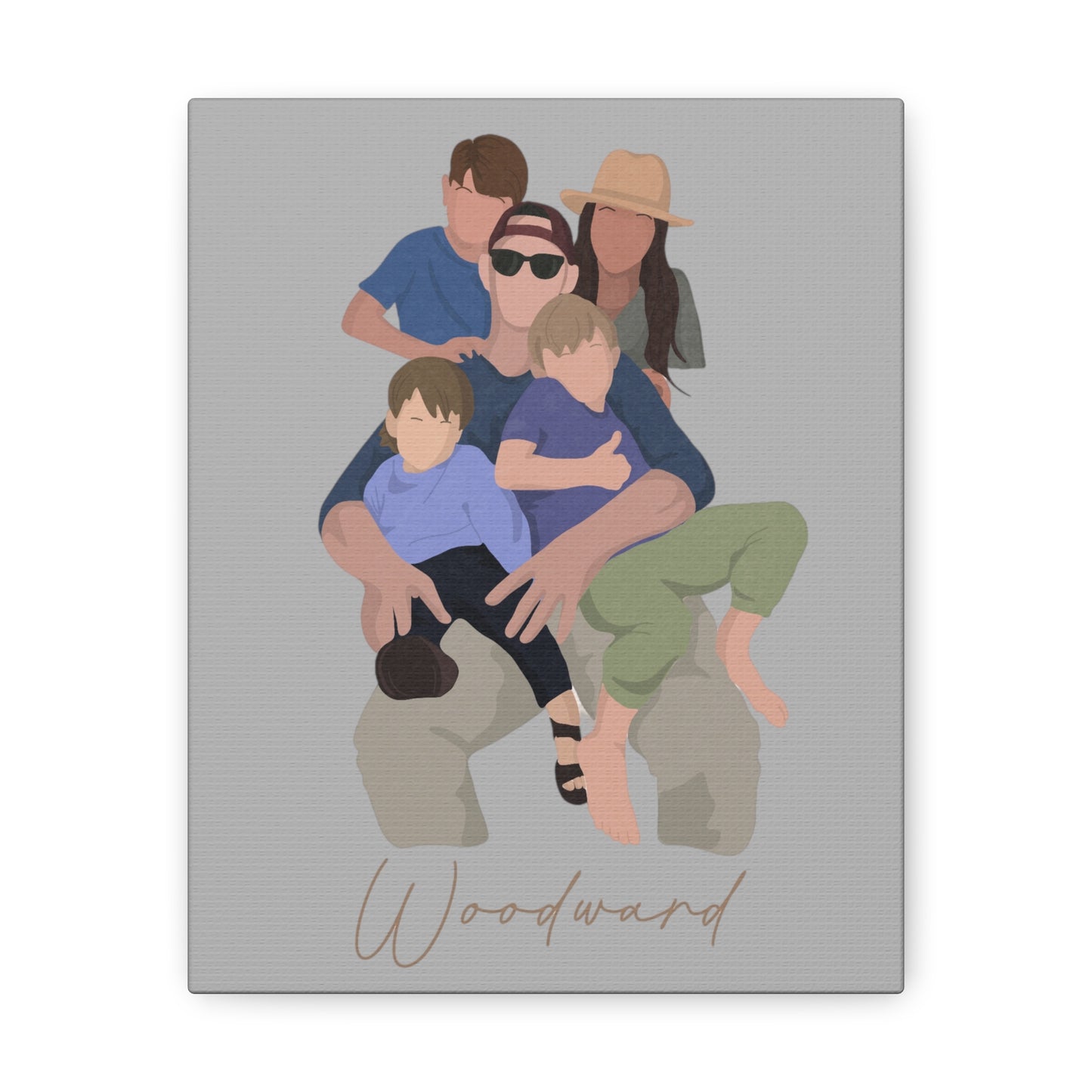 Canvas with custom portrait