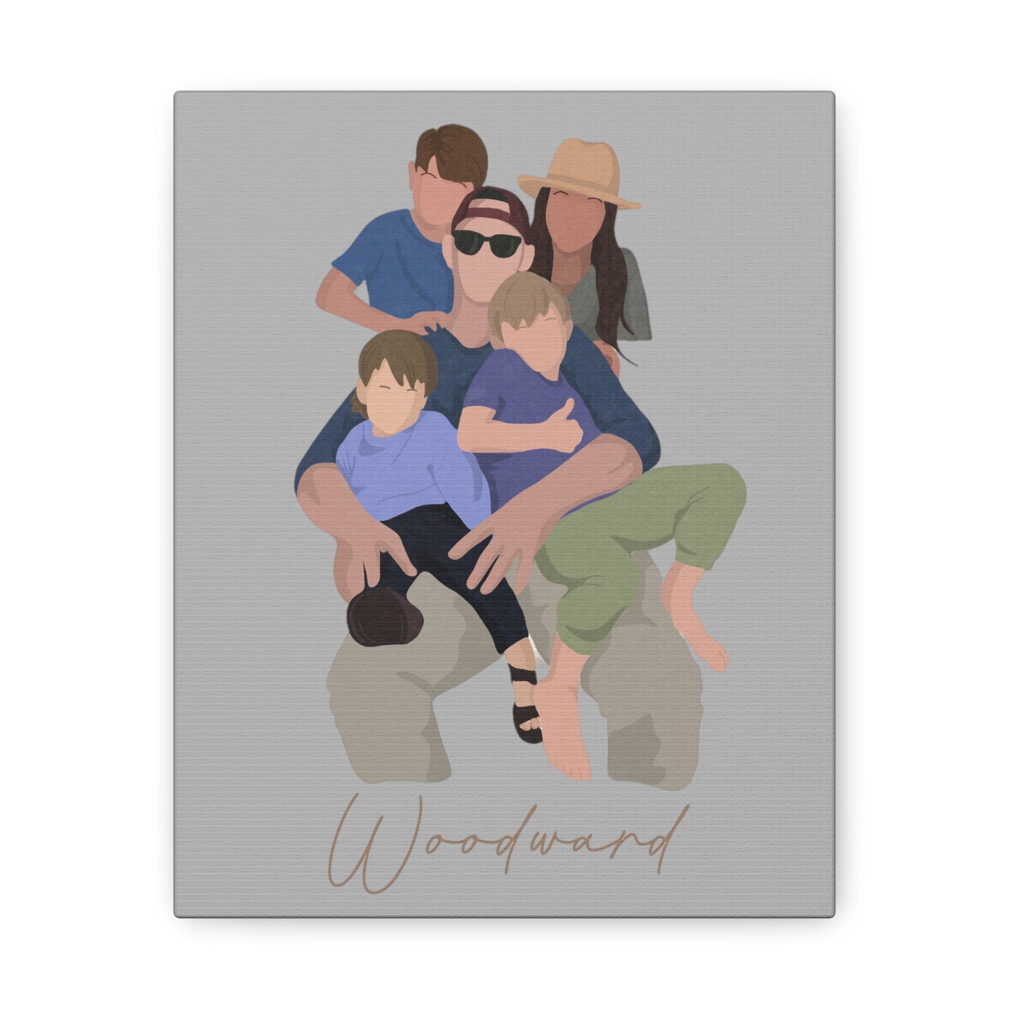 Canvas with custom portrait
