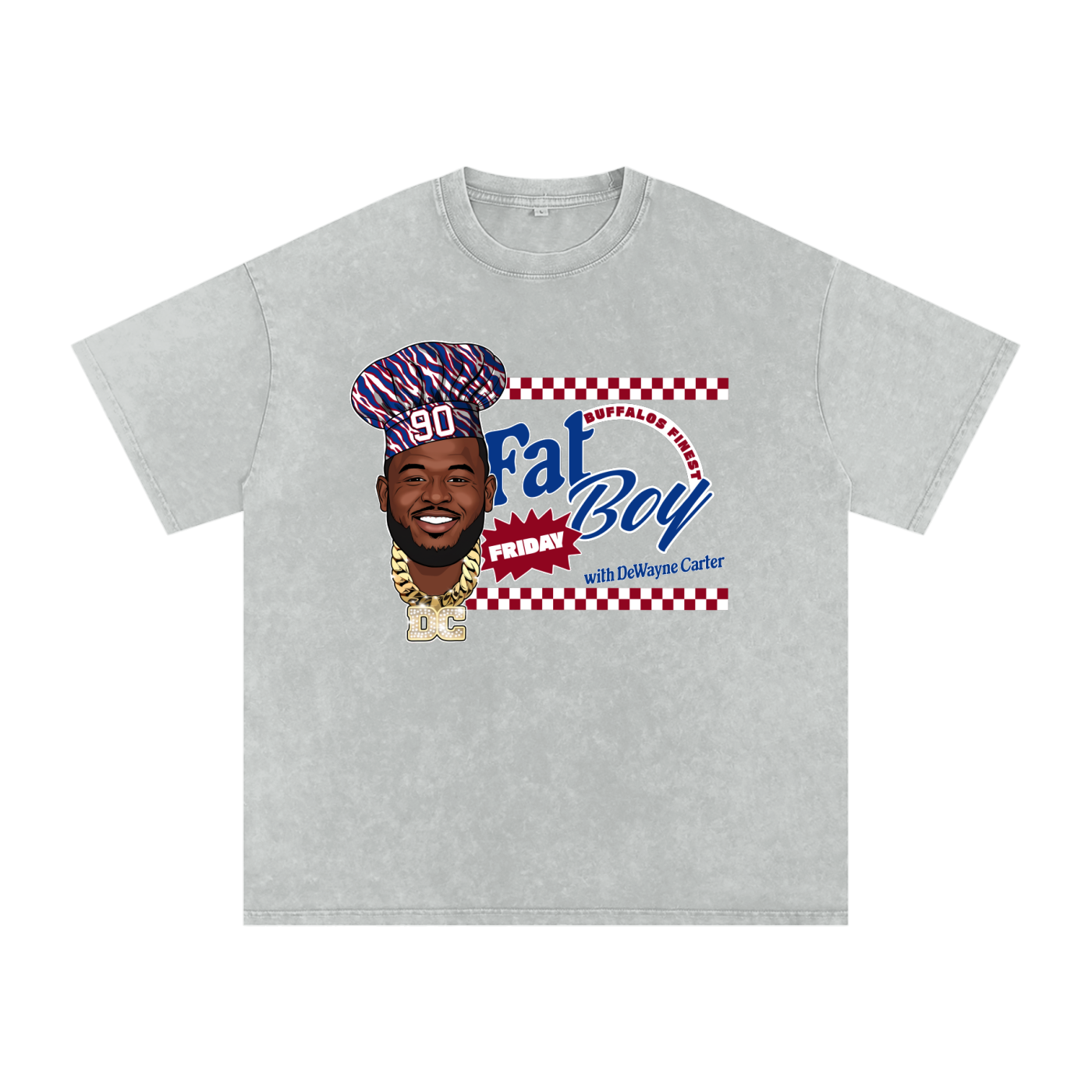 DeWayne Carter Fat Boy Friday X Hashtag Beanie Vintage Washed T-Shirt