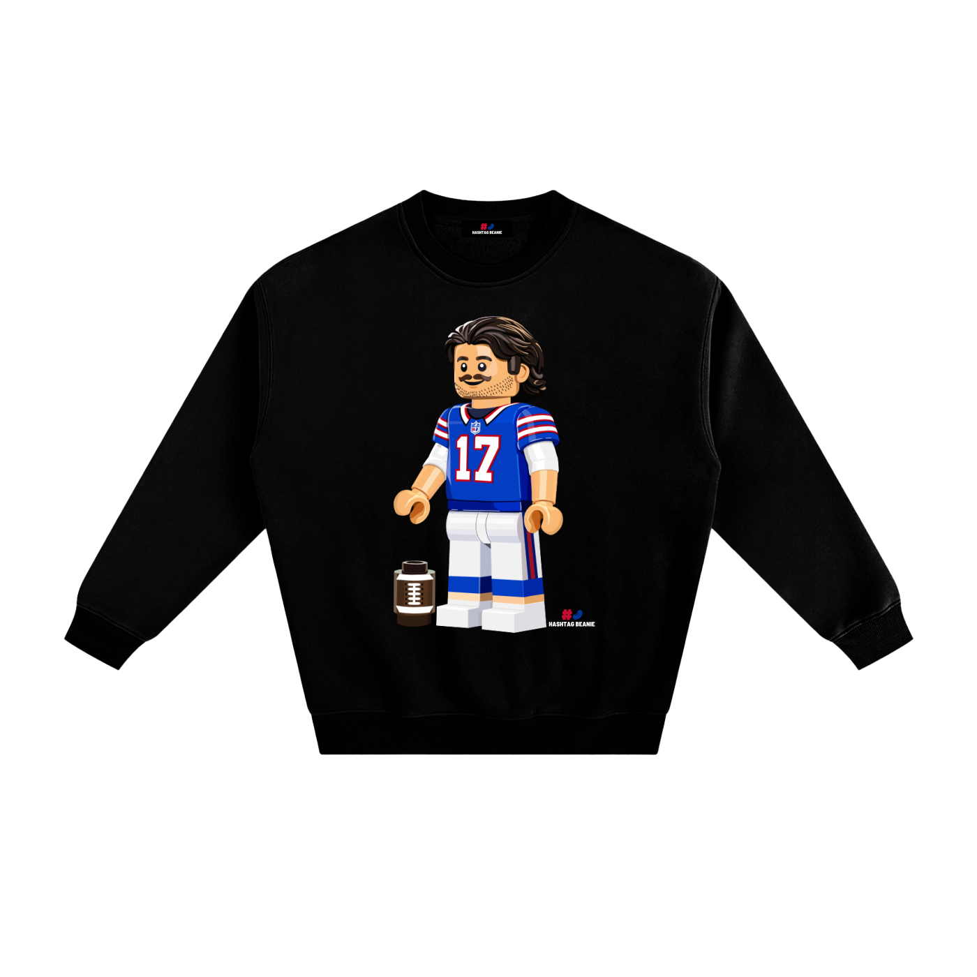 MVP Brick Minifig Adult Fleeced Crewneck Sweatshirt