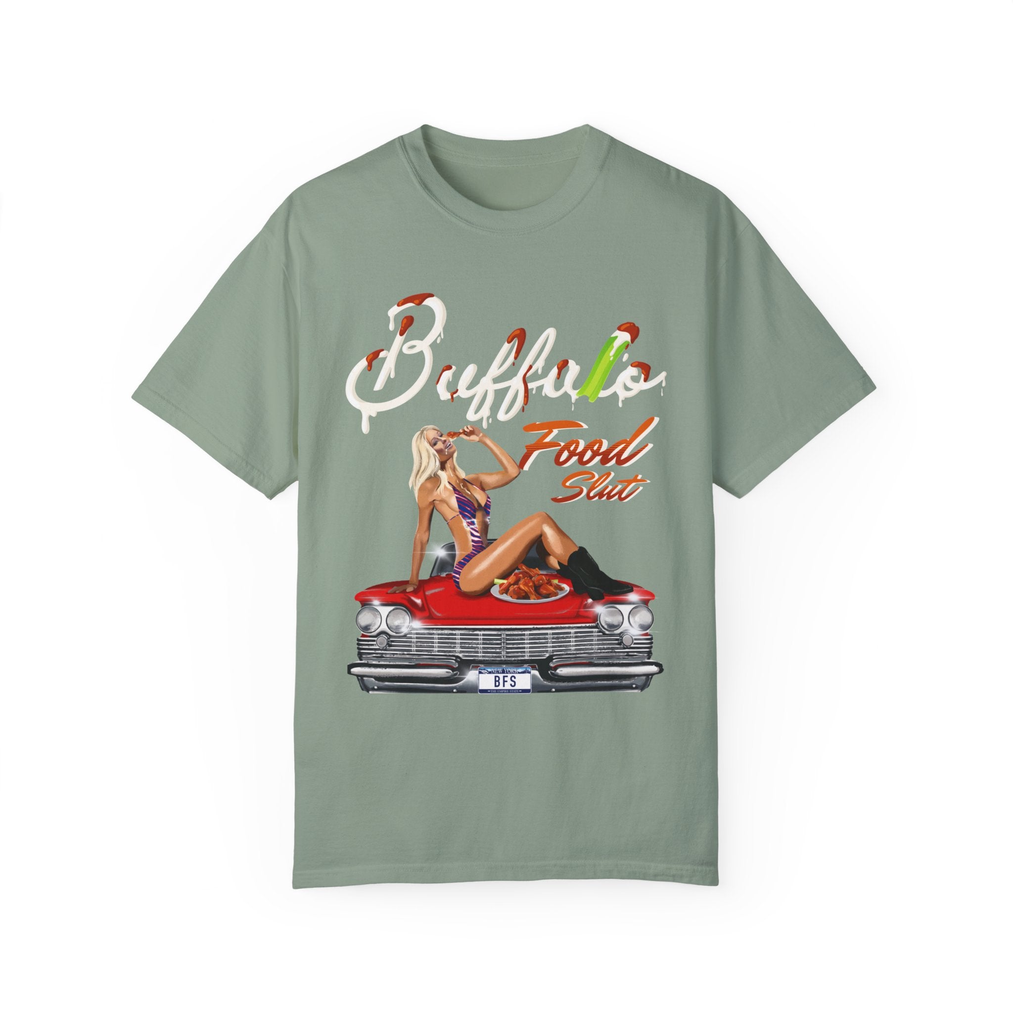 Buffalo Food Slut X Hashtag Beanie T-Shirt