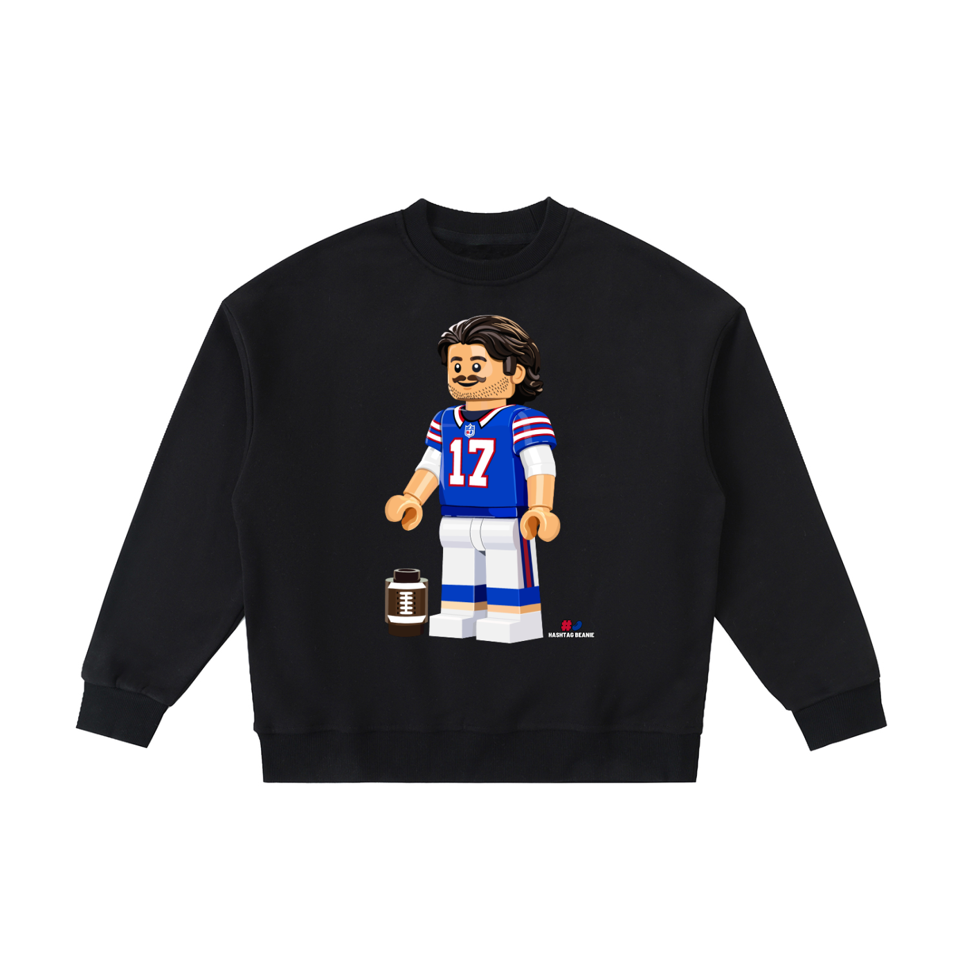 MVP Brick Minifig Kids Fleeced Crewneck Sweatshirt