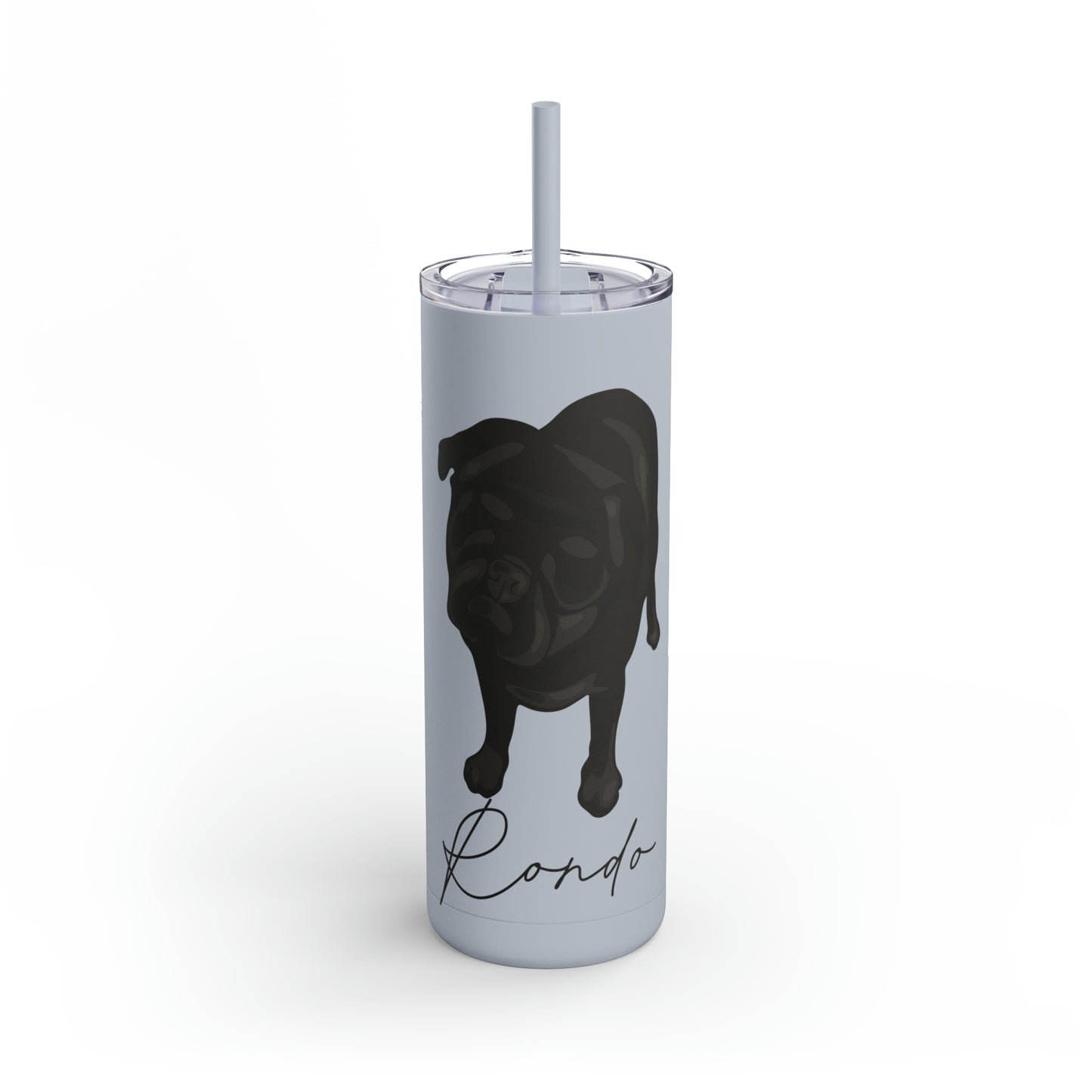 Skinny Matte Tumbler 20oz with custom portrait