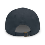 Baseball Hat with Leather Patch and custom portrait