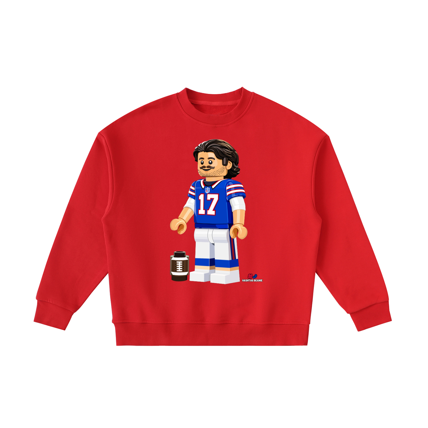 MVP Brick Minifig Kids Fleeced Crewneck Sweatshirt