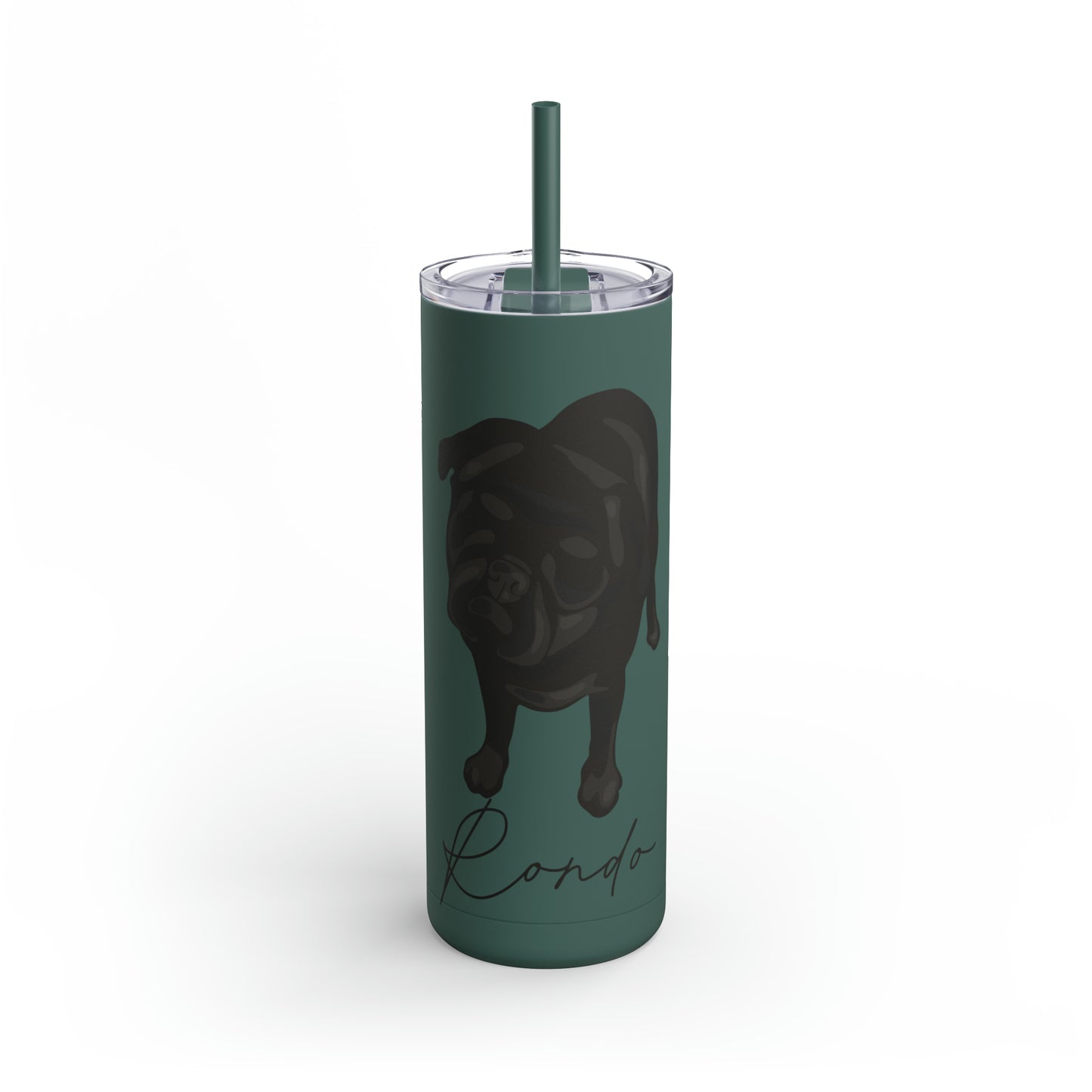 Skinny Matte Tumbler 20oz with custom portrait