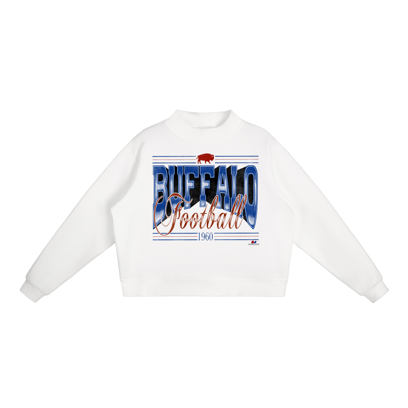 Buffalo Football Mock Neck Sweatshirt