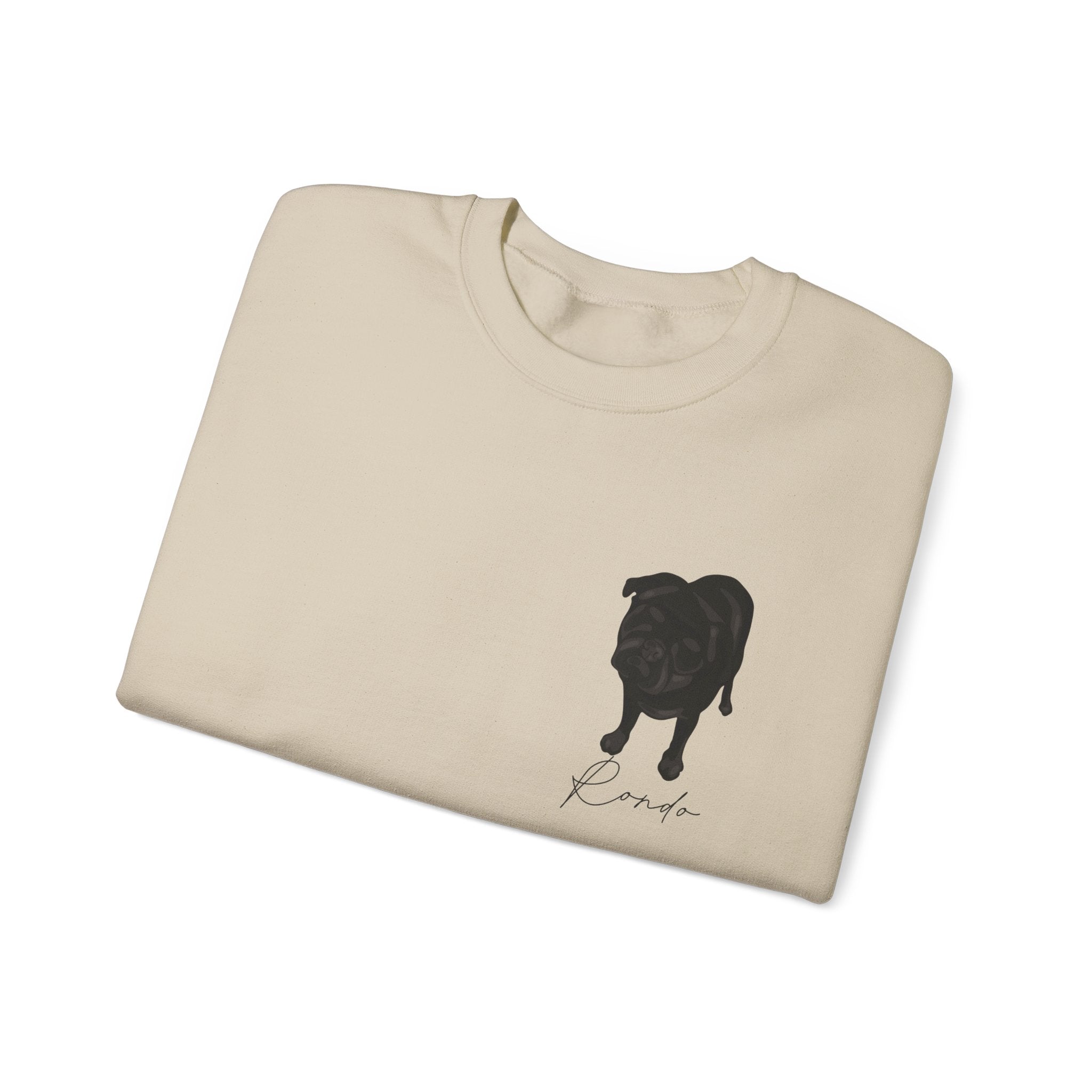 Crewneck sweatshirt with custom portrait