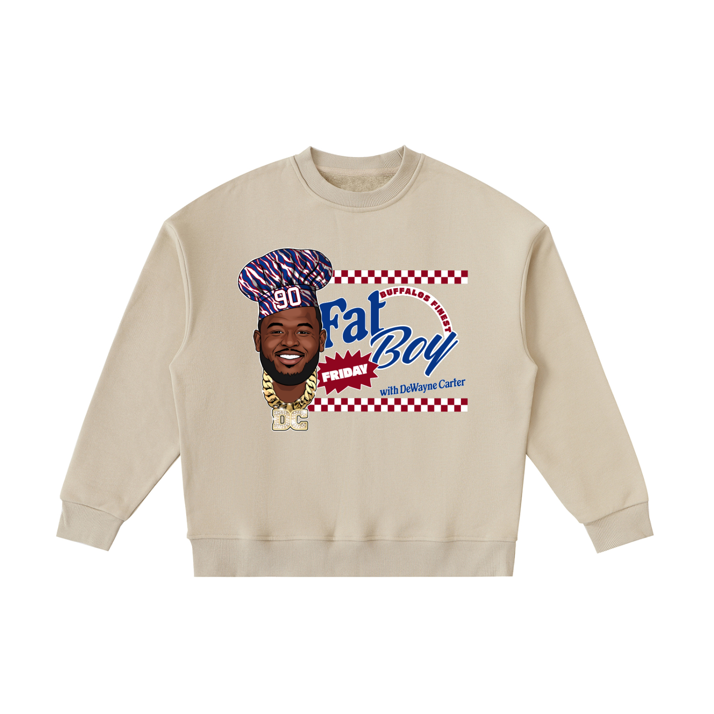 DeWayne Carter Fat Boy Friday Fleece Kids Crewneck Sweatshirt