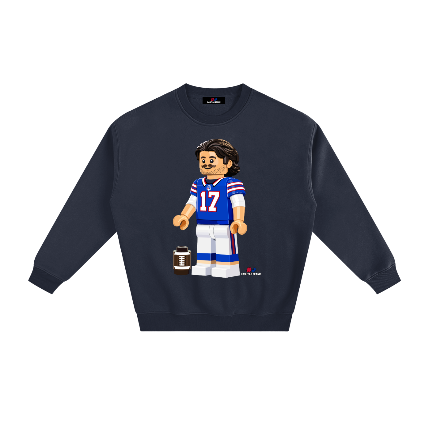 MVP Brick Minifig Adult Fleeced Crewneck Sweatshirt