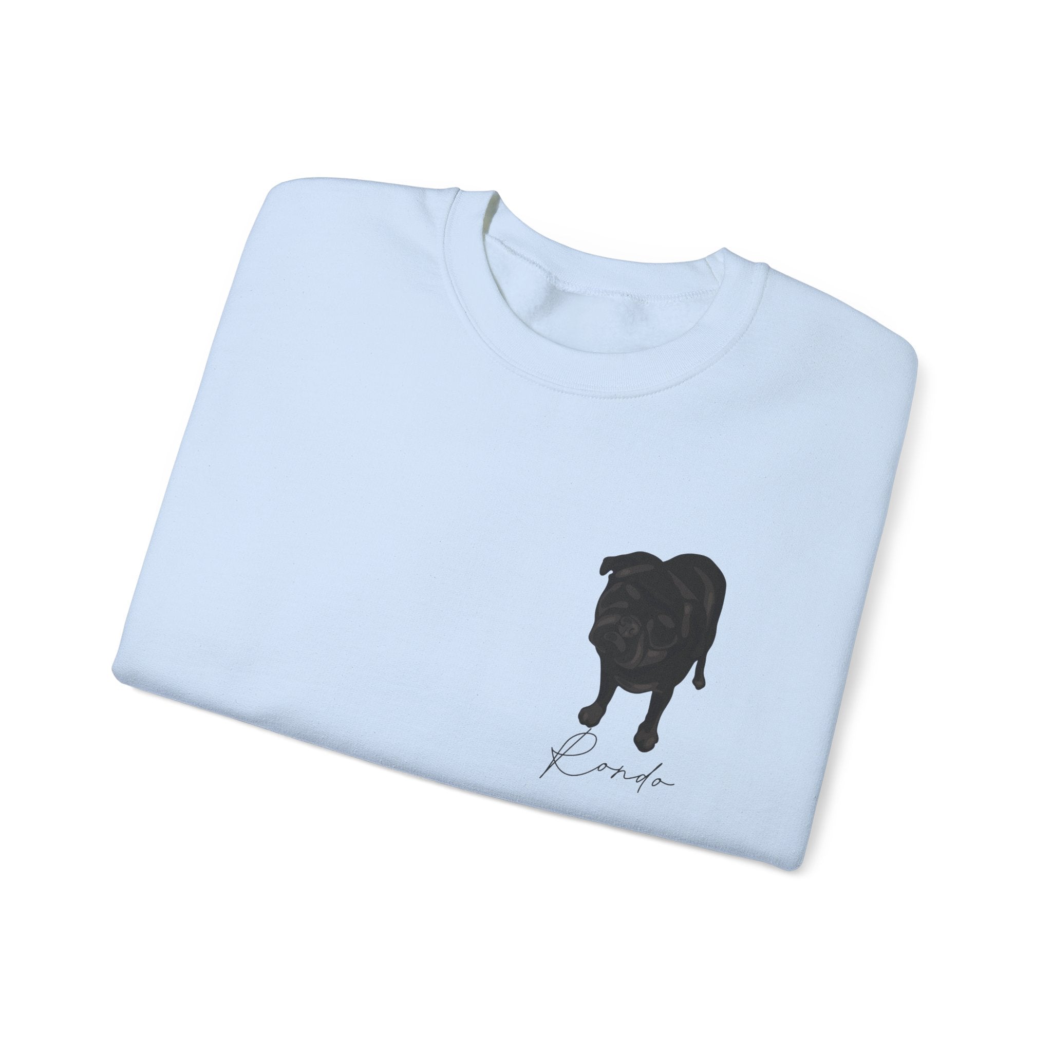 Crewneck sweatshirt with custom portrait