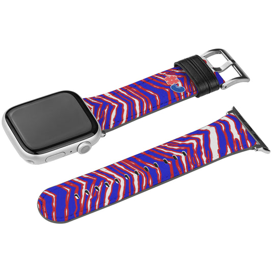 Premium Leather Buffalo Zubaz Apple Watch Band