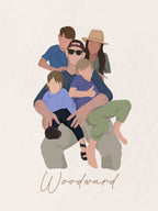 Custom Pet or Family Portrait Digital Download ONLY