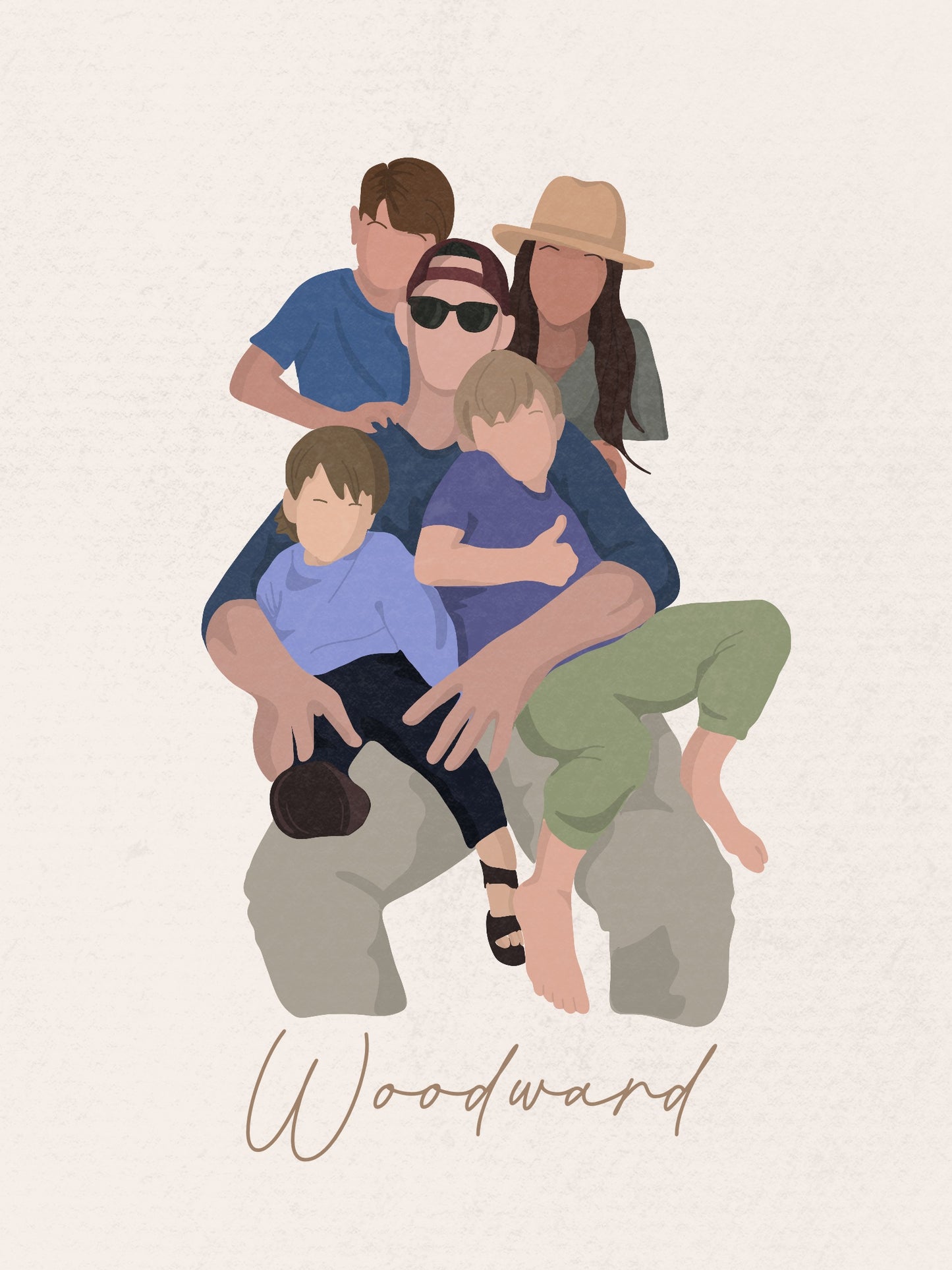 Custom Pet or Family Portrait Digital Download ONLY