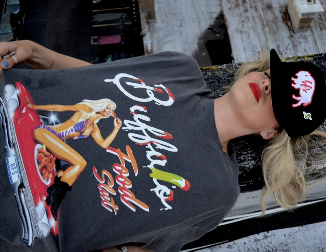 Buffalo Food Slut X Hashtag Beanie T-Shirt