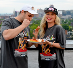 Buffalo Food Slut X Hashtag Beanie T-Shirt