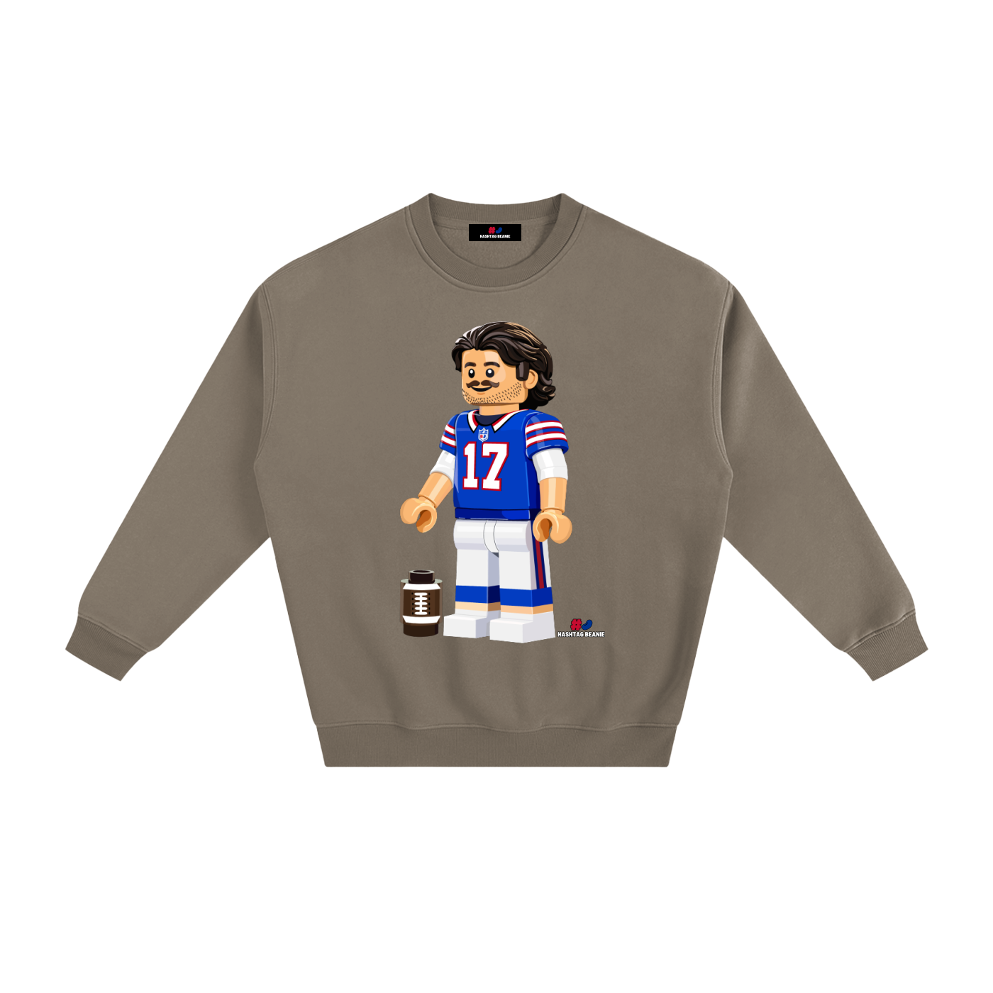 MVP Brick Minifig Adult Fleeced Crewneck Sweatshirt
