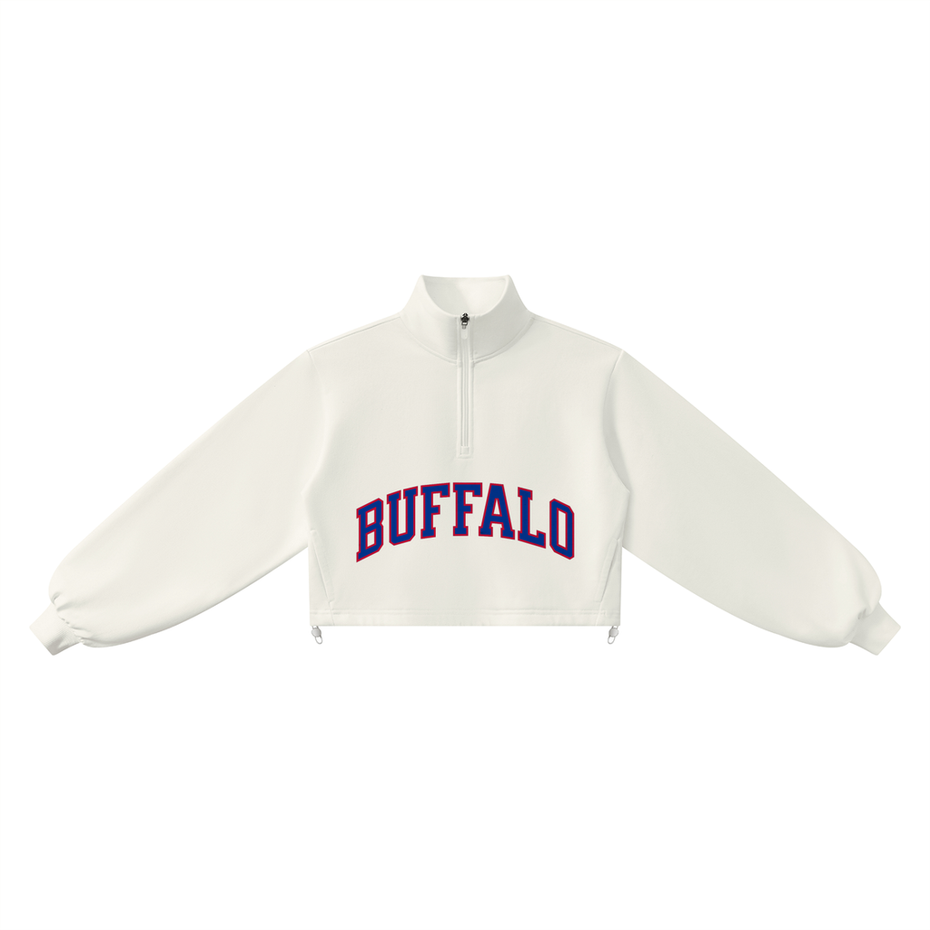 Buffalo Mock-Neck Quarter-Zip Sweatshirt