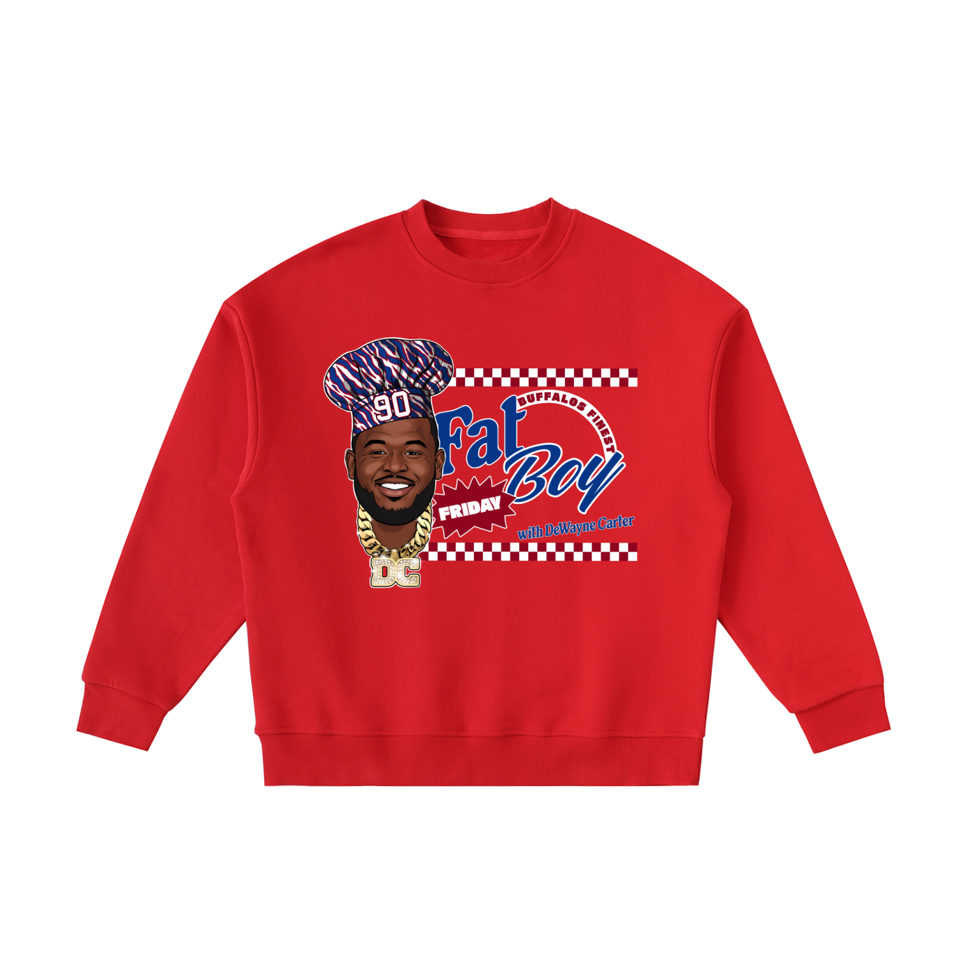 DeWayne Carter Fat Boy Friday Fleece Kids Crewneck Sweatshirt