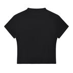 F#@K THE HATERS Slim Fit Mock Neck Baby Tee