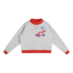 BE QUIET BUFFALO IS PLAYING Mock Neck Sweatshirt