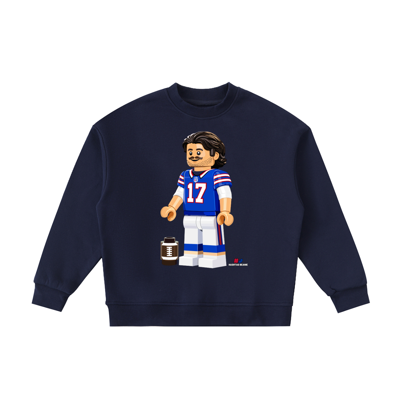 MVP Brick Minifig Kids Fleeced Crewneck Sweatshirt