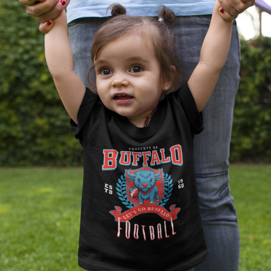 Toddler Kids Beanie Buffalo T Shirt, Buffalo Football Tee, Bills Mafia Shirt