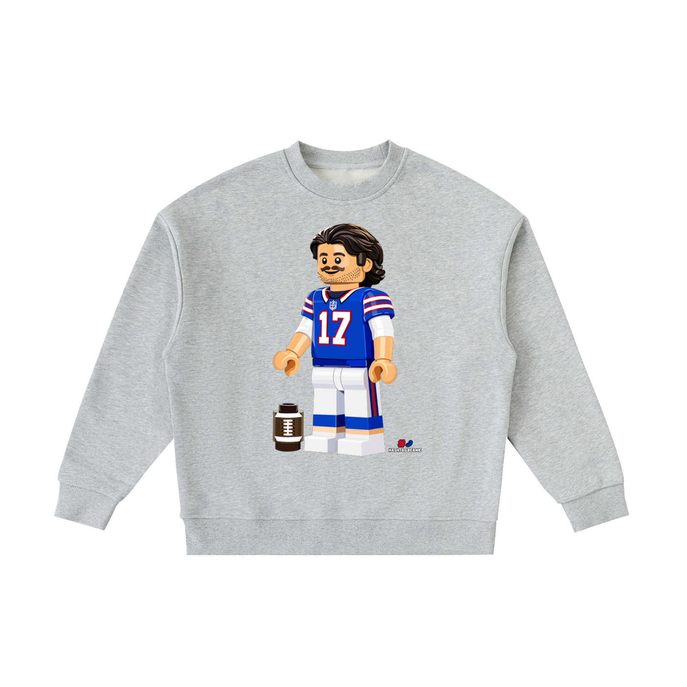 MVP Brick Minifig Kids Fleeced Crewneck Sweatshirt