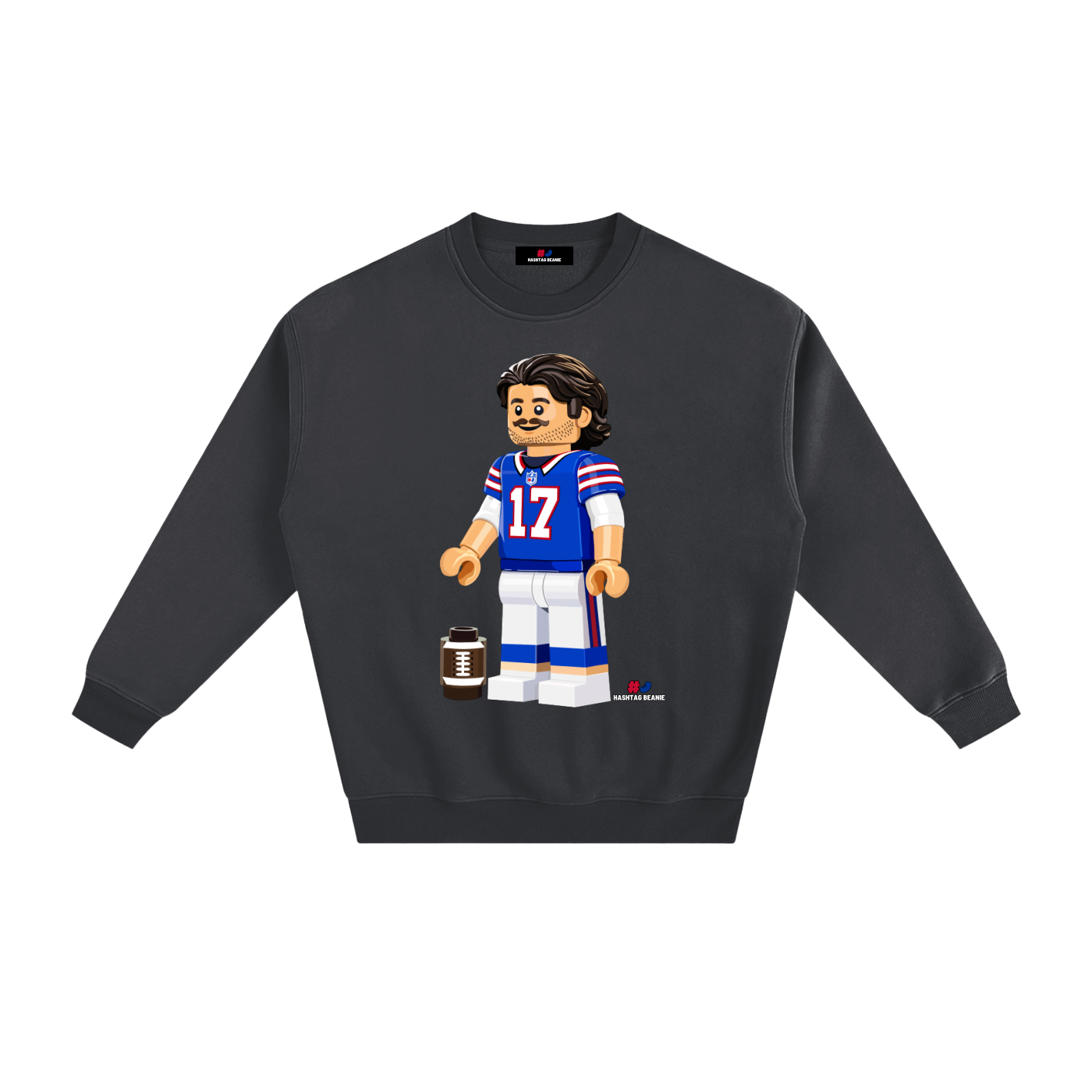 MVP Brick Minifig Adult Fleeced Crewneck Sweatshirt