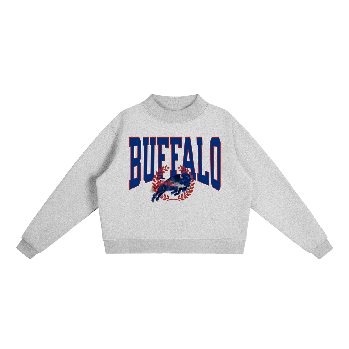 Buffalo Varsity Fleece Mock-Neck Sweatshirt