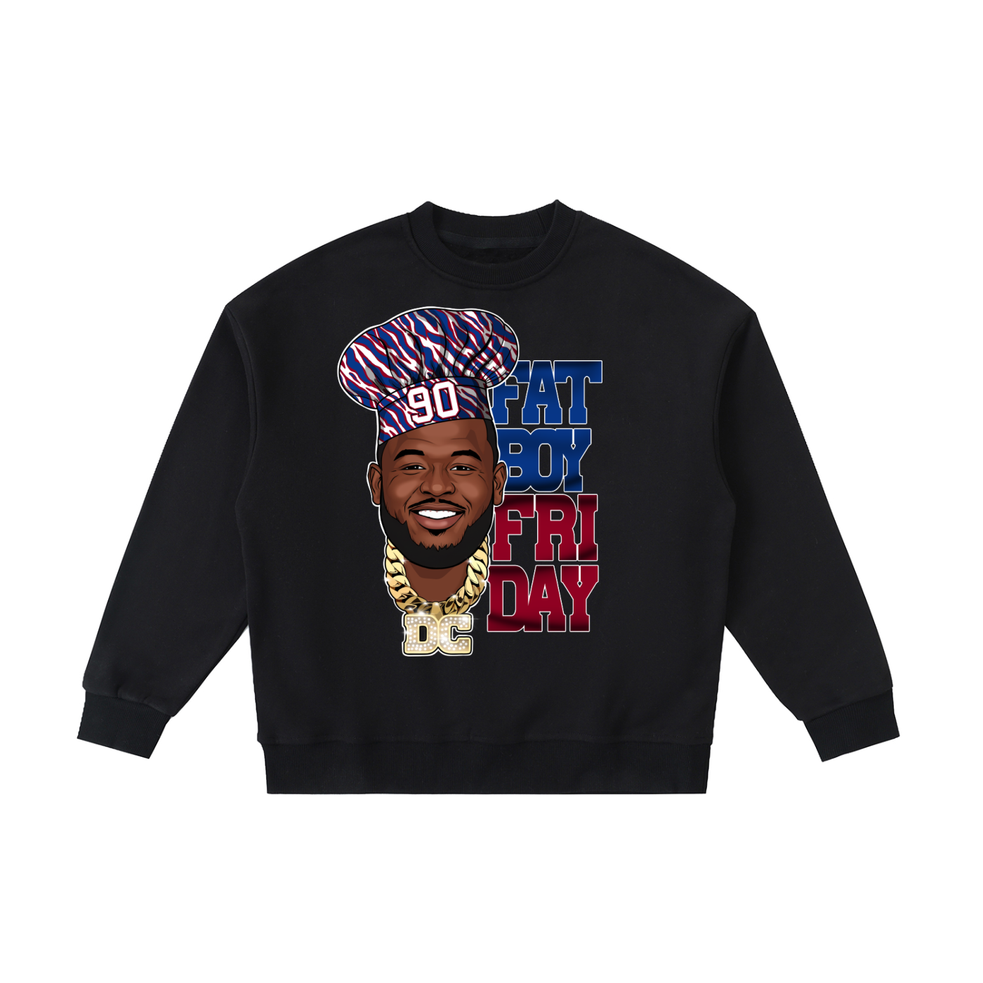 DeWayne Carter Fat Boy Friday Kids Fleece Crewneck Sweatshirt