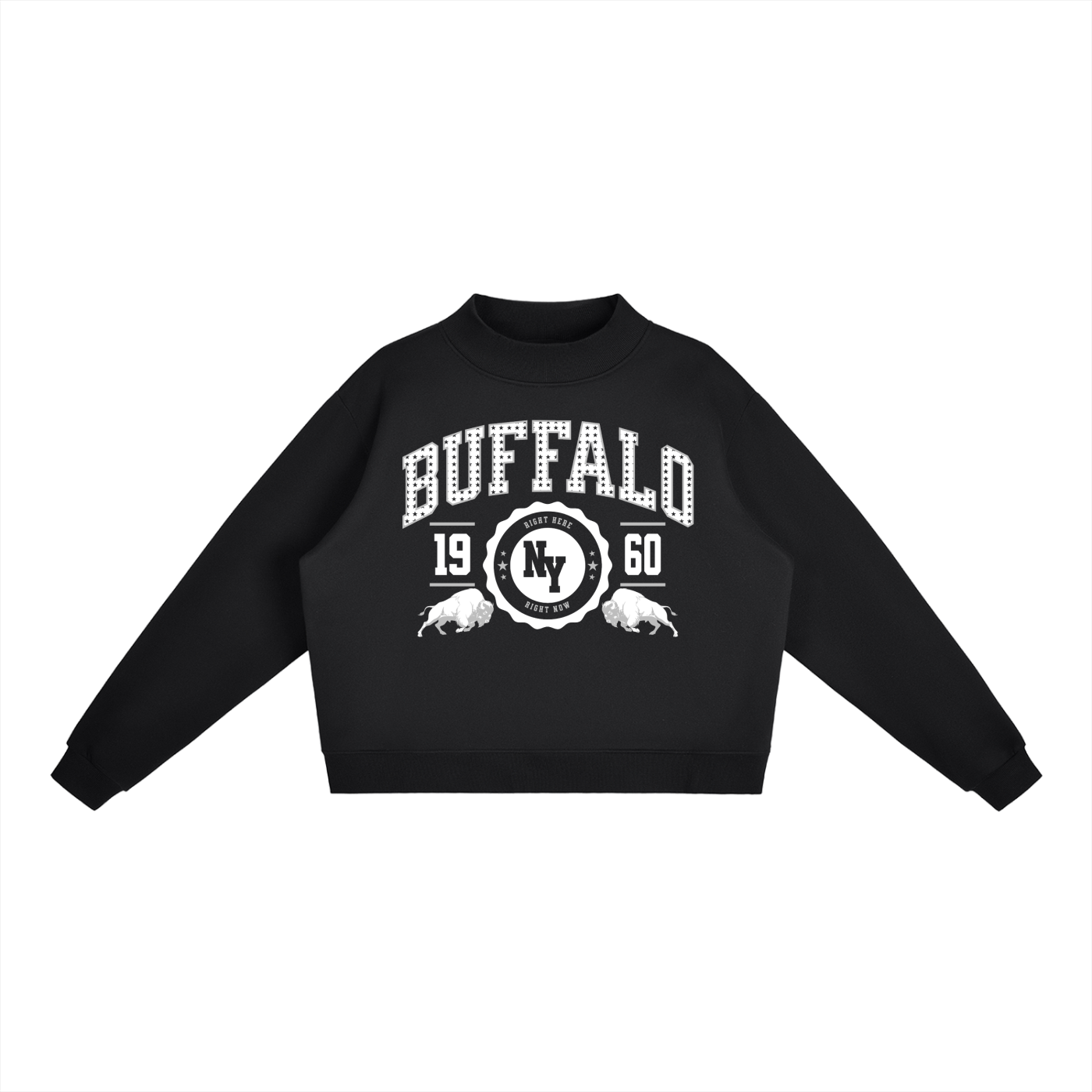 Summer Vibe Basic Mockneck Sweatshirt
