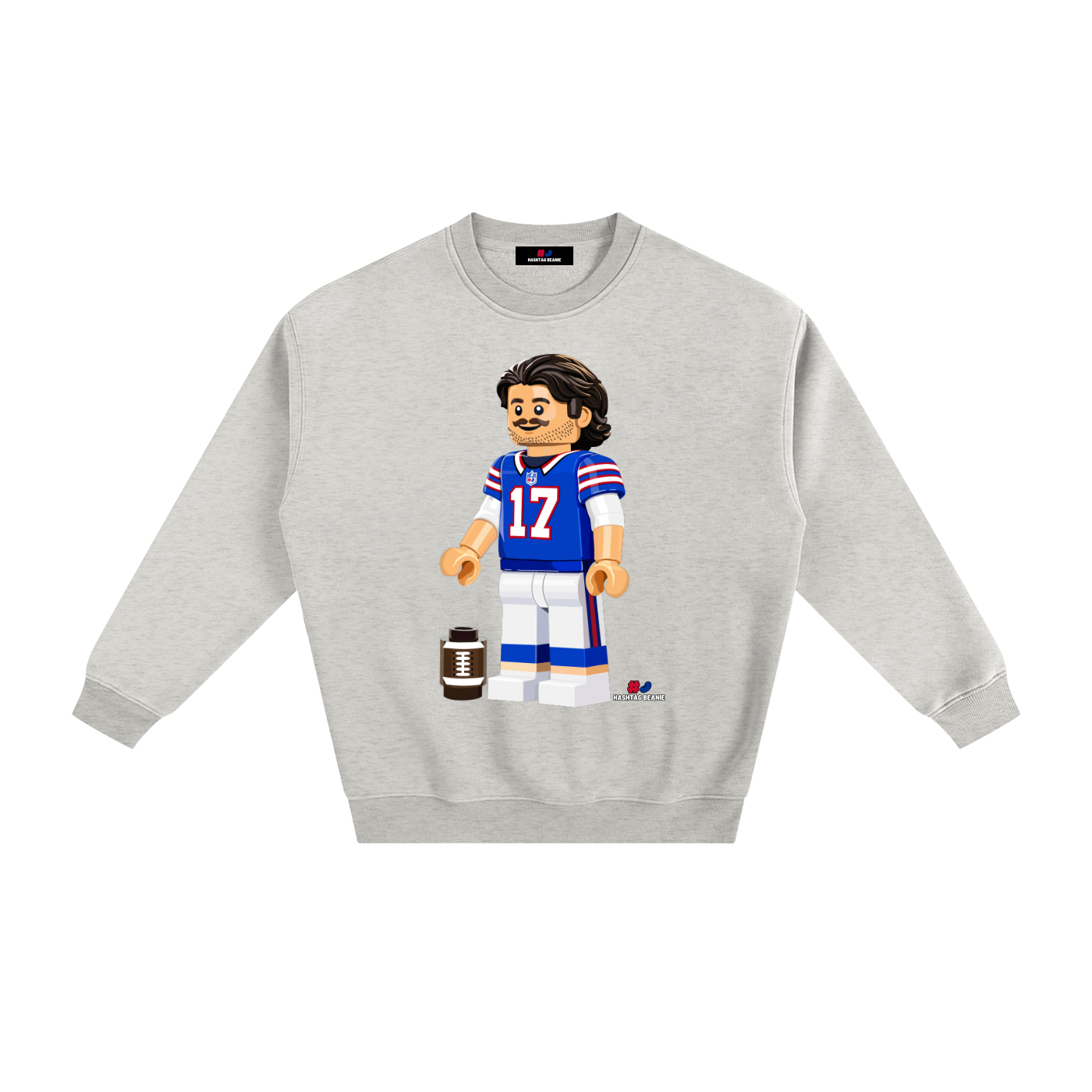 MVP Brick Minifig Adult Fleeced Crewneck Sweatshirt