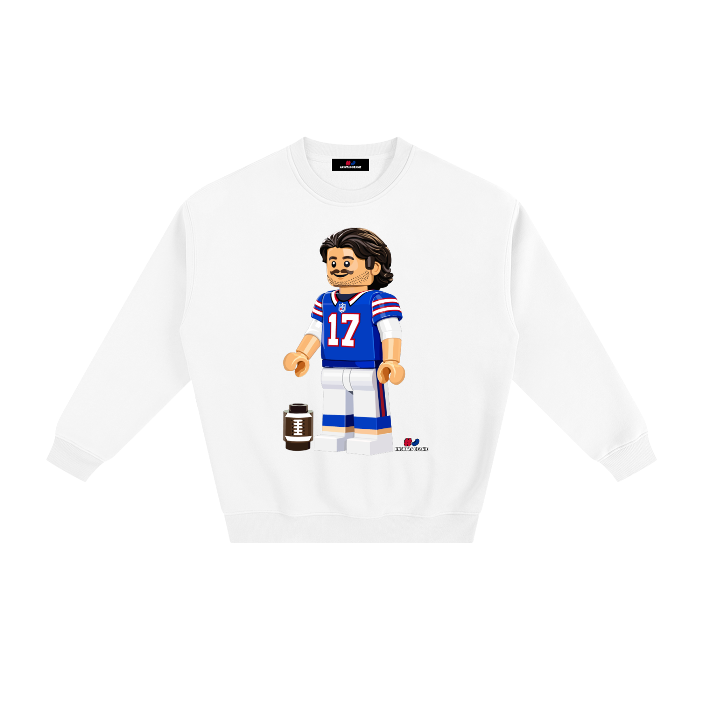 MVP Brick Minifig Adult Fleeced Crewneck Sweatshirt