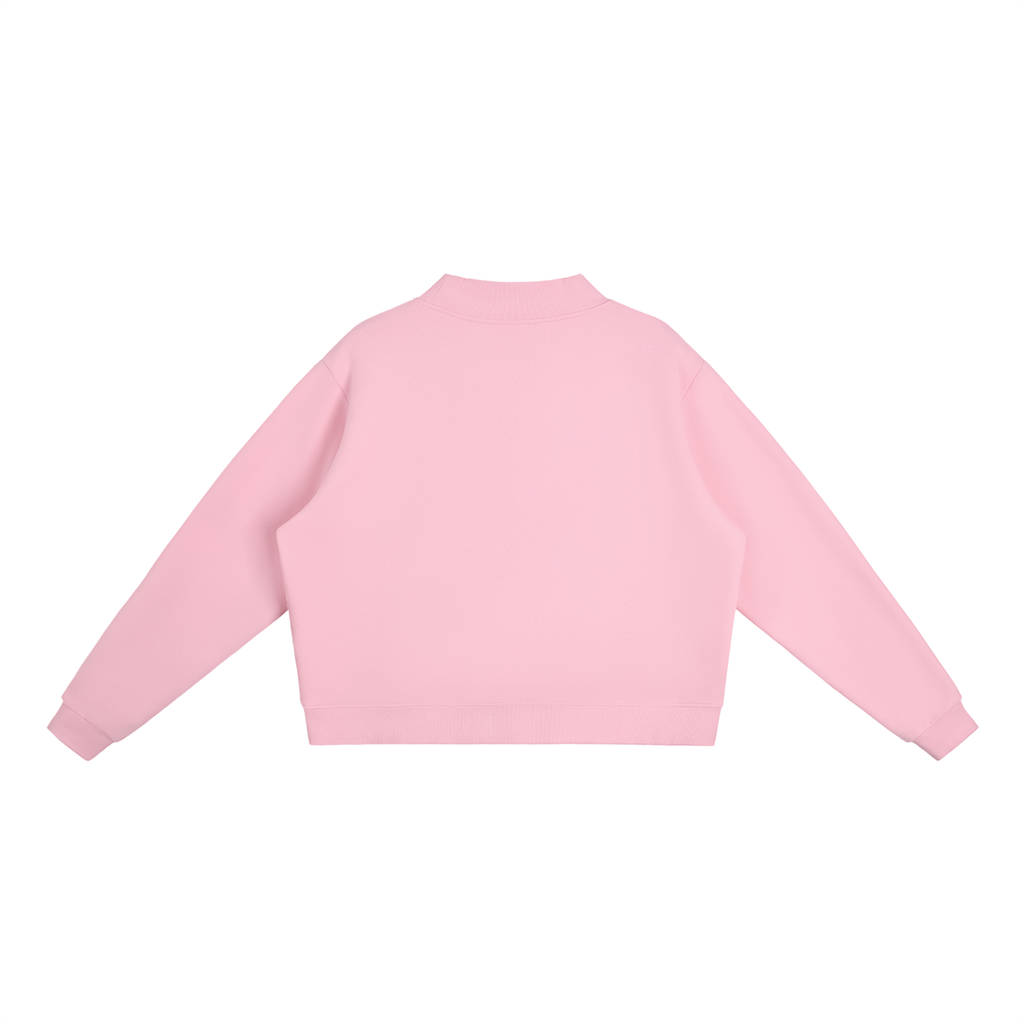 Summer Vibe Blush Mockneck Sweatshirt